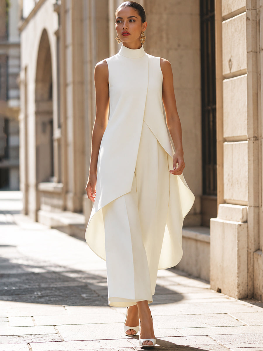 Élodie™ – Combinaison Élégante à Jambe Large