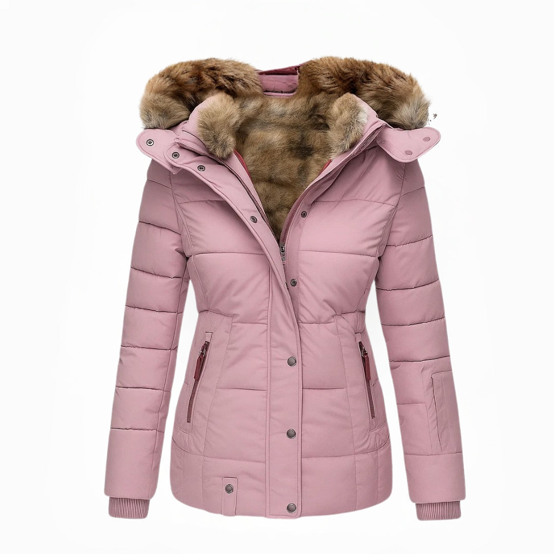 Élise™ – Manteau d’Hiver Douillet avec Doublure Fourrée