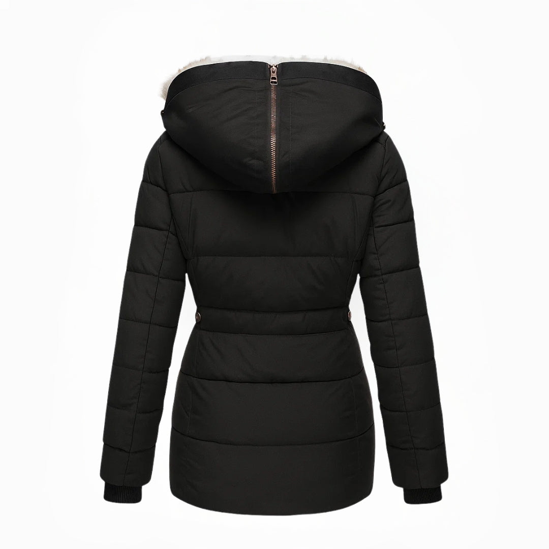 Élise™ – Manteau d’Hiver Douillet avec Doublure Fourrée