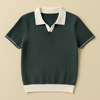 | POLO SHIRT EN TISSU RICCIO DE