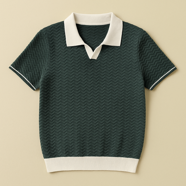 | POLO SHIRT EN TISSU RICCIO DE