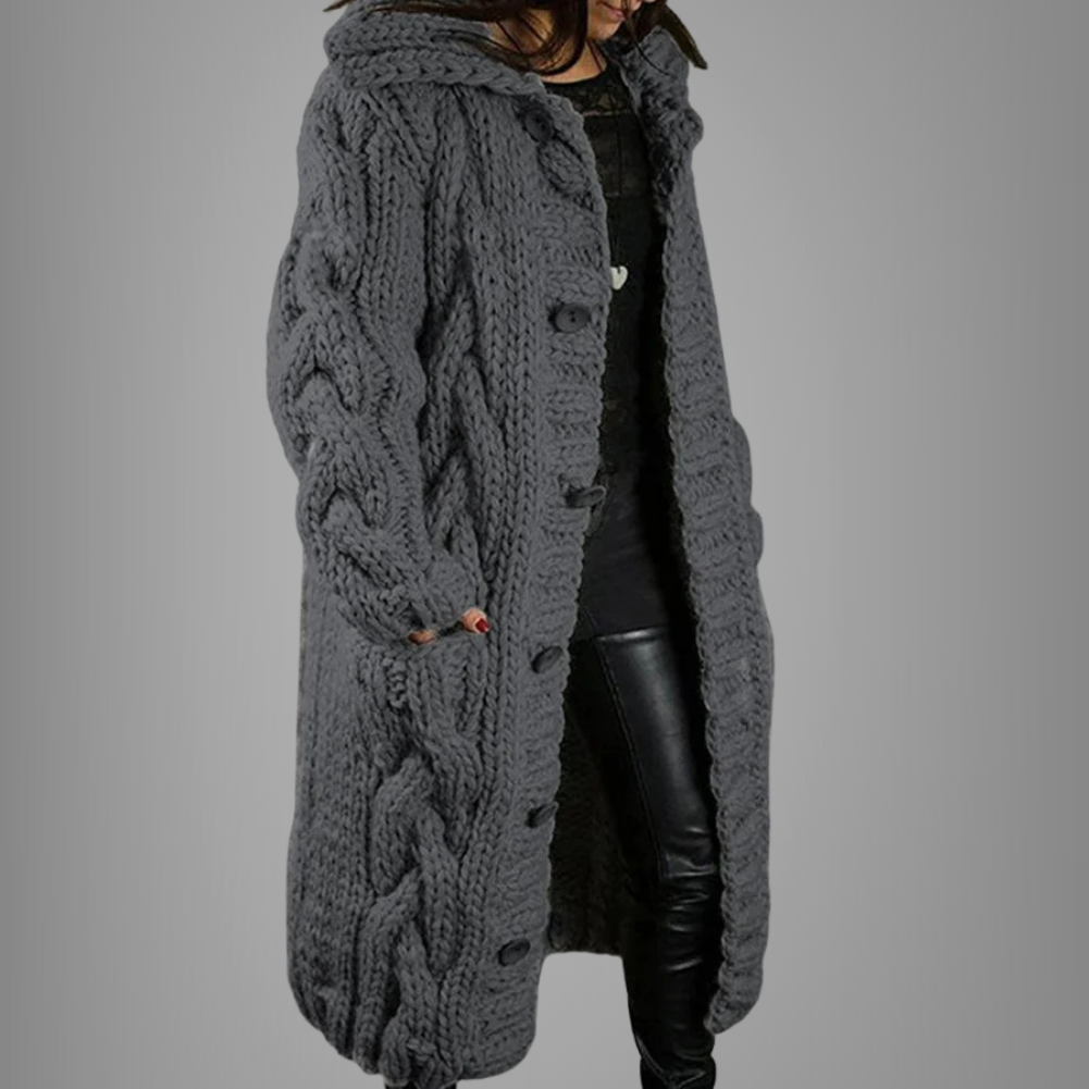 Manteau long femme doux et confortable