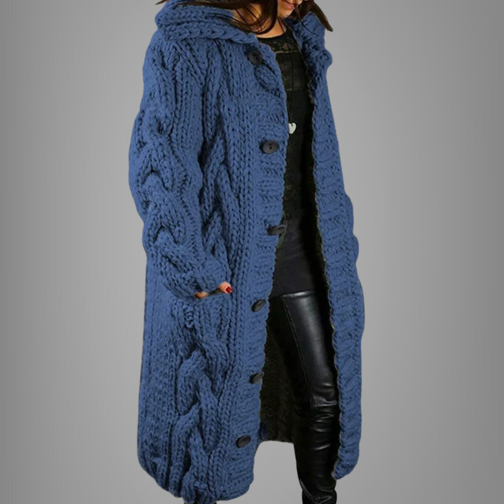 Manteau long femme doux et confortable
