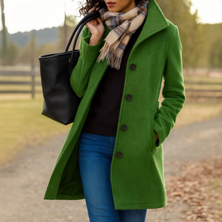 | Manteau Classique Boutonné Pauline