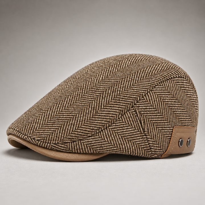 Casquette plate vintage à chevrons – Thornton
