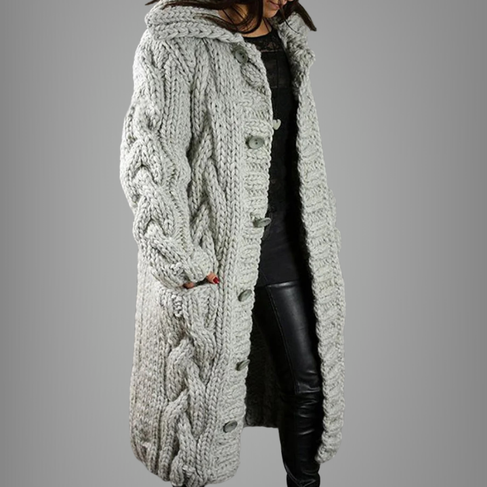 Manteau long femme doux et confortable