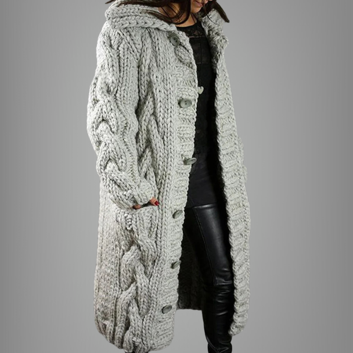 Manteau long femme doux et confortable