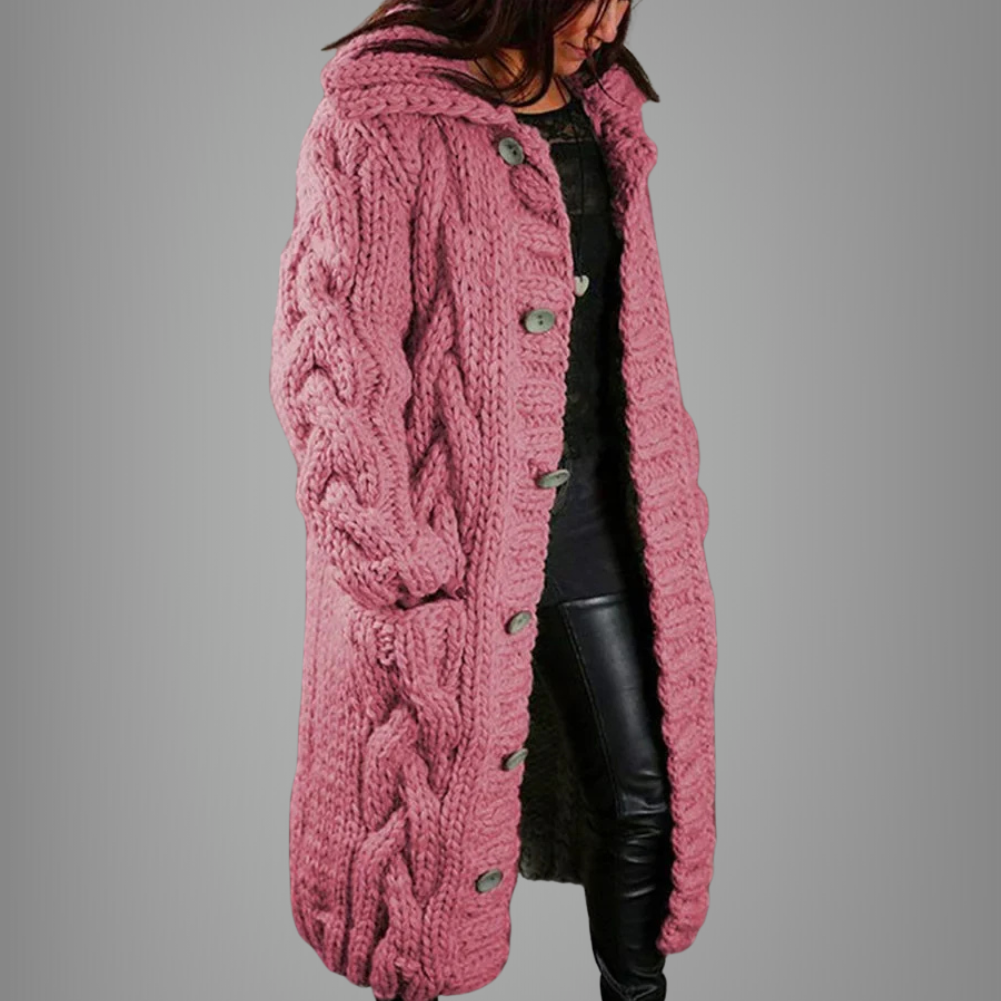 Manteau long femme doux et confortable