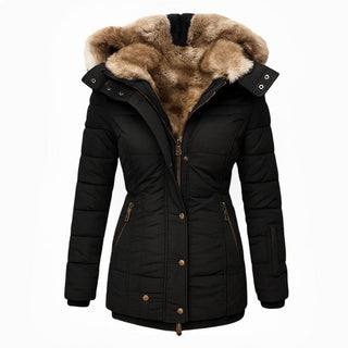 Élise™ – Manteau d’Hiver Douillet avec Doublure Fourrée