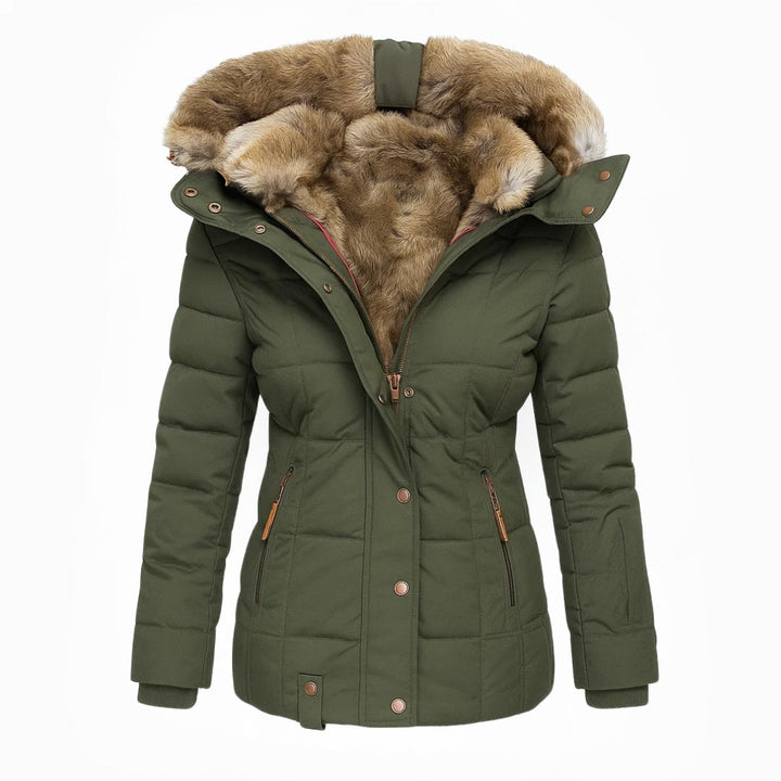 Élise™ – Manteau d’Hiver Douillet avec Doublure Fourrée