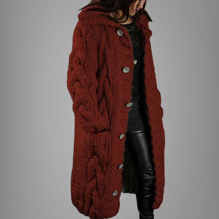 Manteau long femme doux et confortable