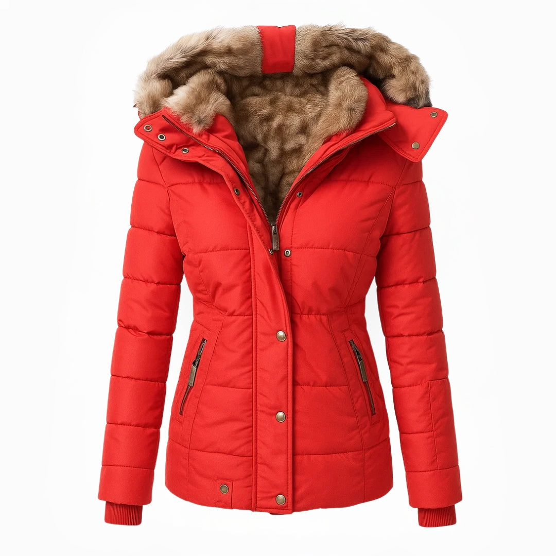 Élise™ – Manteau d’Hiver Douillet avec Doublure Fourrée