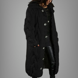 Manteau long femme doux et confortable