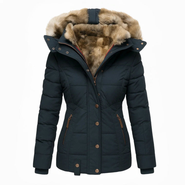 Élise™ – Manteau d’Hiver Douillet avec Doublure Fourrée