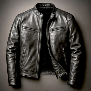 Veste en cuir vintage pour homme