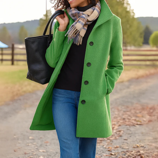 | Manteau Classique Boutonné Pauline
