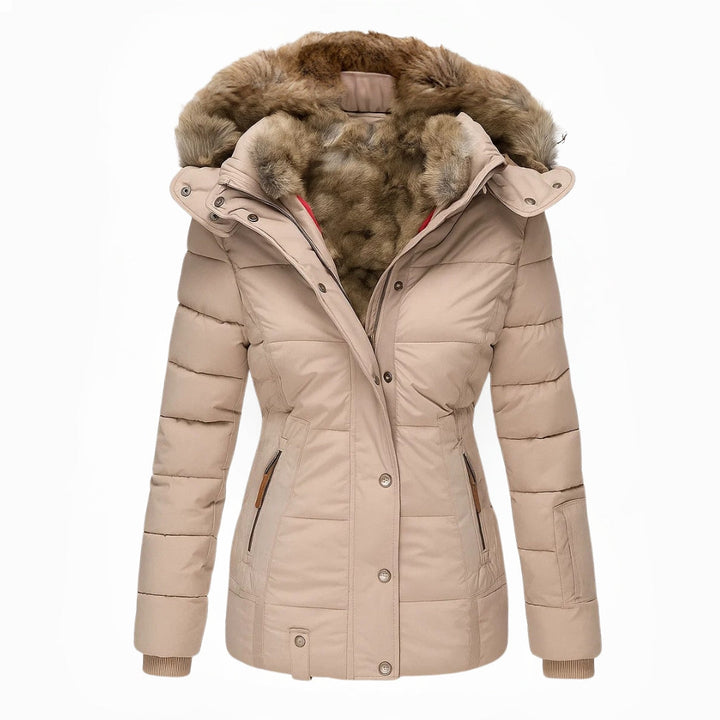 Élise™ – Manteau d’Hiver Douillet avec Doublure Fourrée