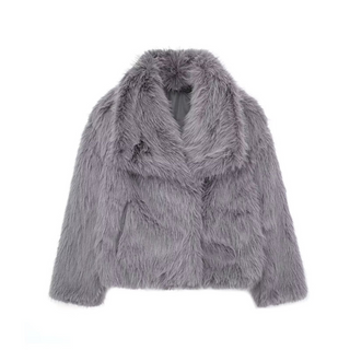 Élise™ Manteau court en fausse fourrure