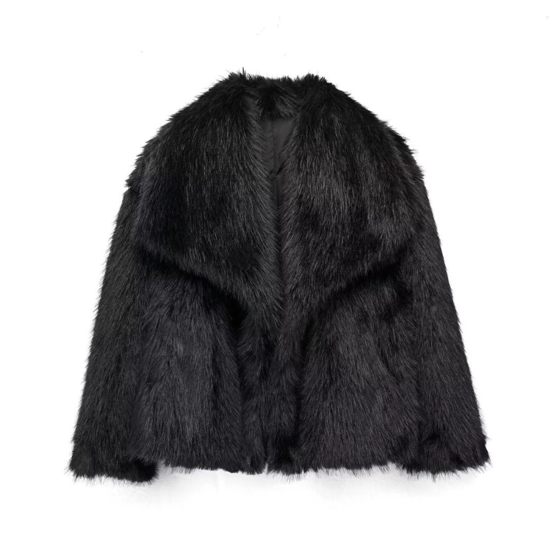 Élise™ Manteau court en fausse fourrure