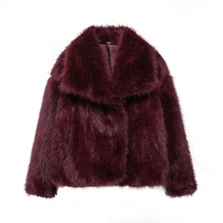 Élise™ Manteau court en fausse fourrure