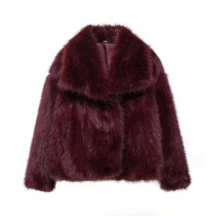 Élise™ Manteau court en fausse fourrure