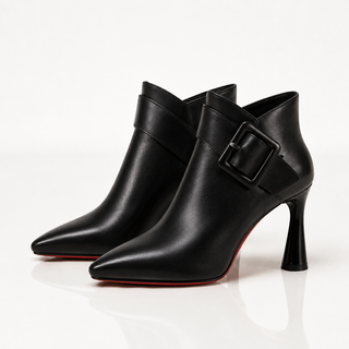 Bottines Éclipse à Talons Aiguilles – Noir