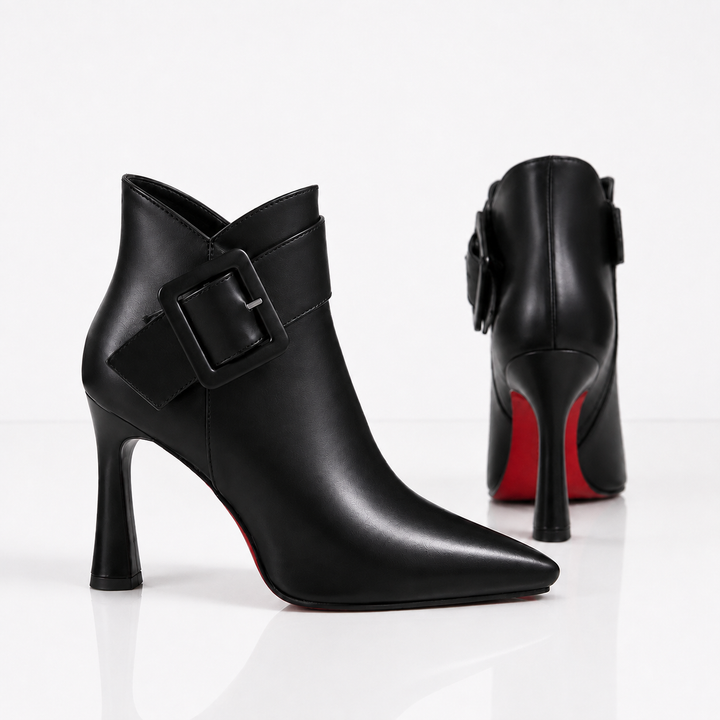 Bottines Éclipse à Talons Aiguilles – Noir
