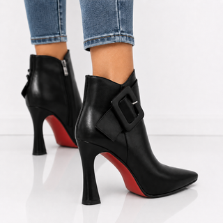 Bottines Éclipse à Talons Aiguilles – Noir