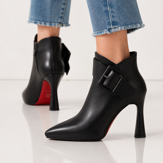Bottines Éclipse à Talons Aiguilles – Noir