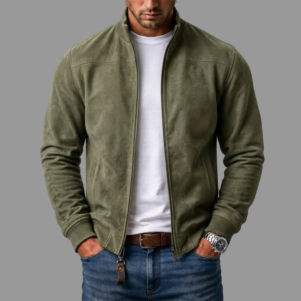 Antoine™ | Blouson Bomber en Daim