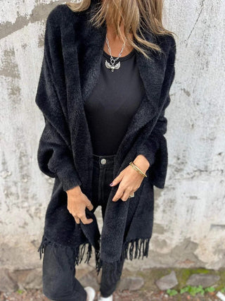 | Cardigan Long à Franges Élina