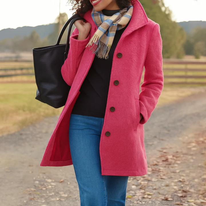 | Manteau Classique Boutonné Pauline