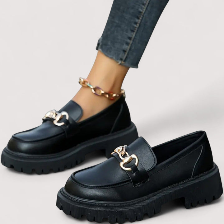 | Mocassins Chaîne Dorée Marie