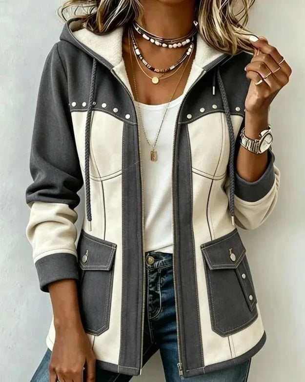 | Veste à Capuche Bi-Matière Véronique