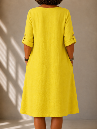 | Robe Fluide Col V Sylvie