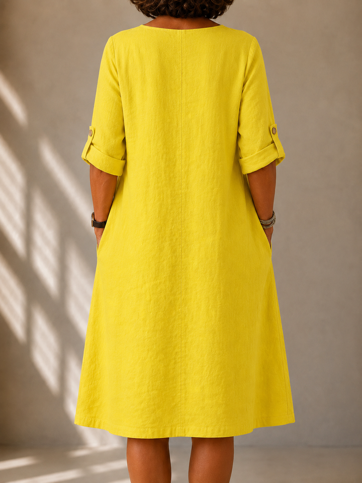 | Robe Fluide Col V Sylvie