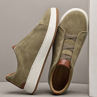 | CHAUSSURES SANS LACETS EN DAIM POUR HOMME