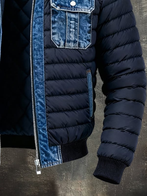 Veste Homme Effet Denim Bleu – Fabian
