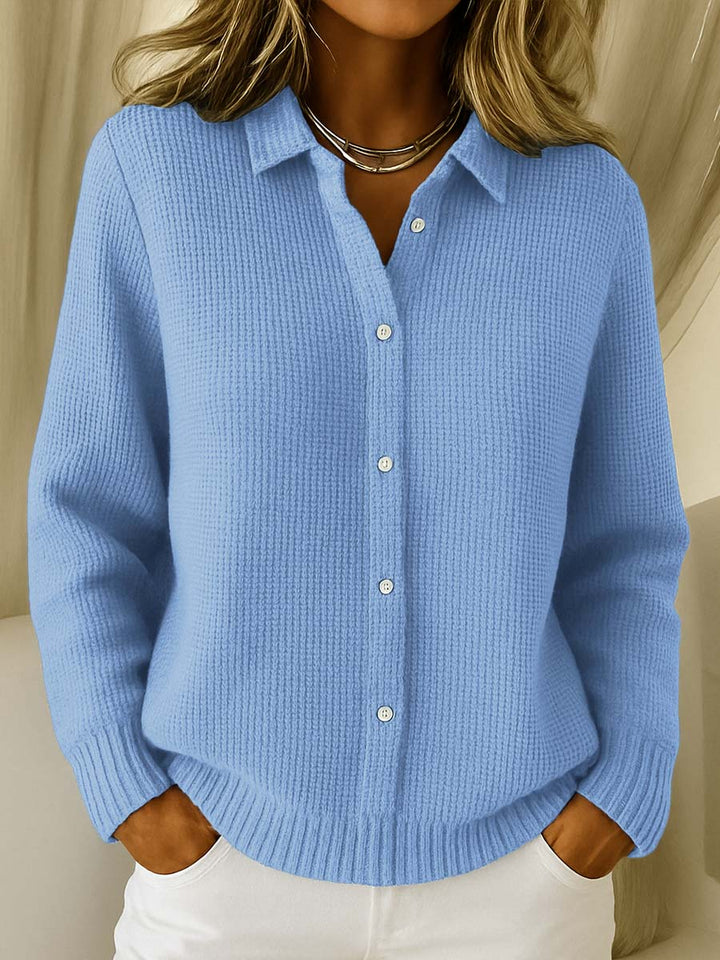 Nina | Cardigan en maille texturée à boutons