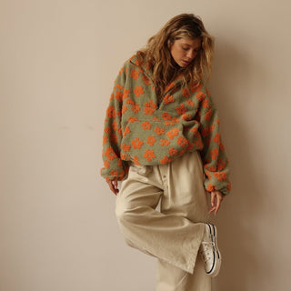 Pull Polaire Fleuri Douceur