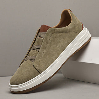 | CHAUSSURES SANS LACETS EN DAIM POUR HOMME