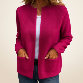 | Gilet Zippé en Maille Douce Juliette