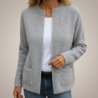 | Gilet Zippé en Maille Douce Juliette