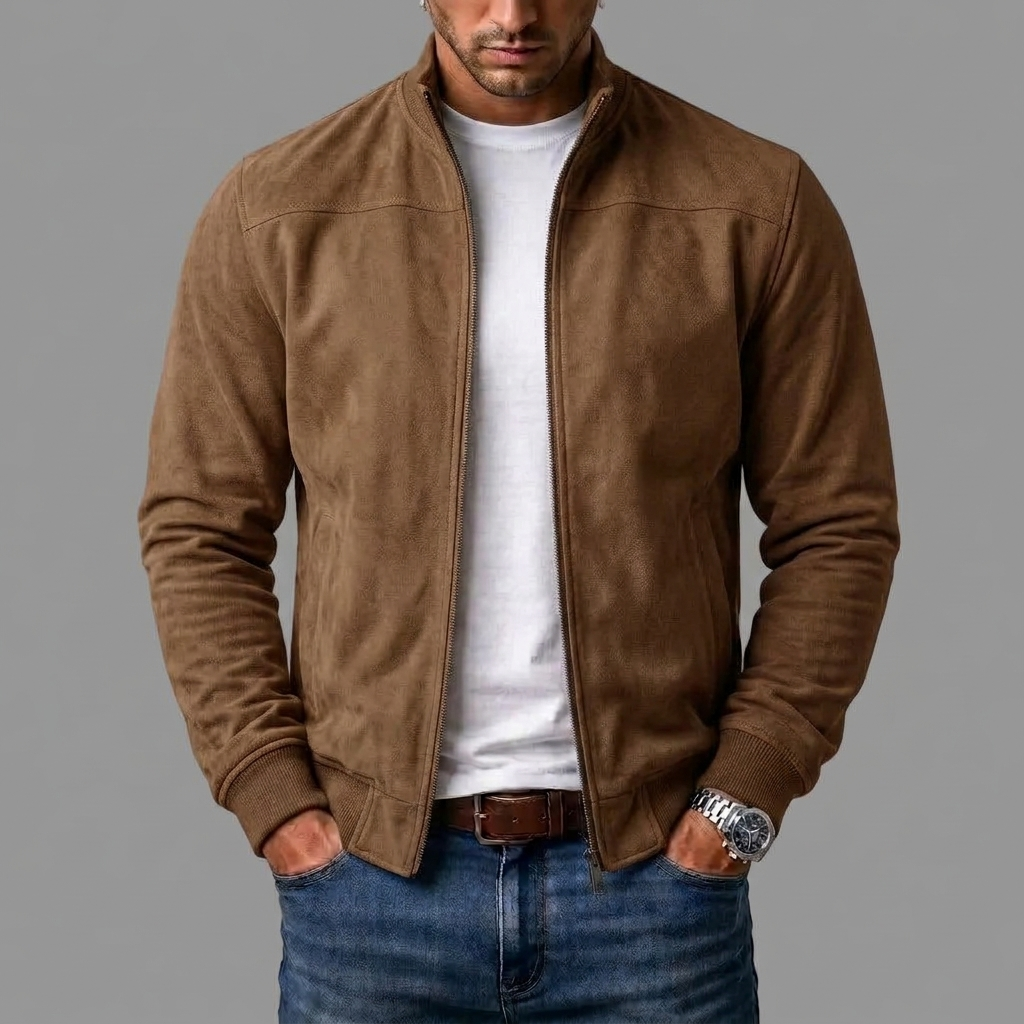 Antoine™ | Blouson Bomber en Daim