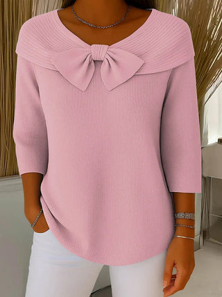| Pull Nœud Encolure Arrondie Sophie