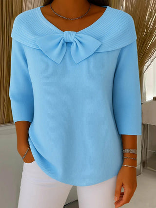 | Pull Nœud Encolure Arrondie Sophie