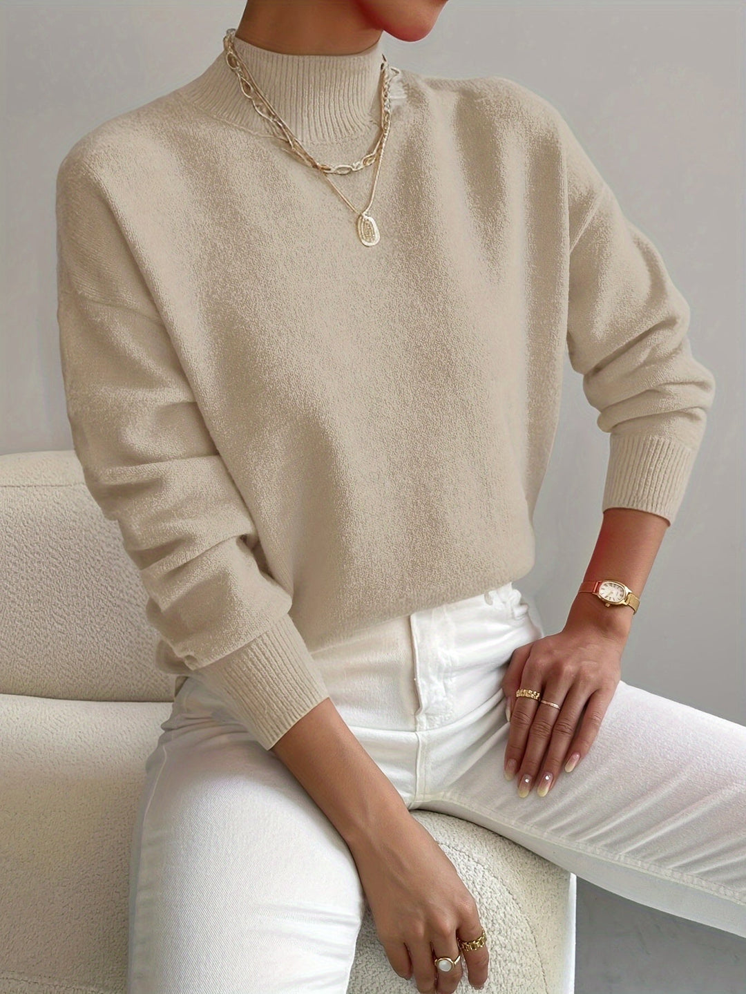 | Pull Col Montant Doux Christine