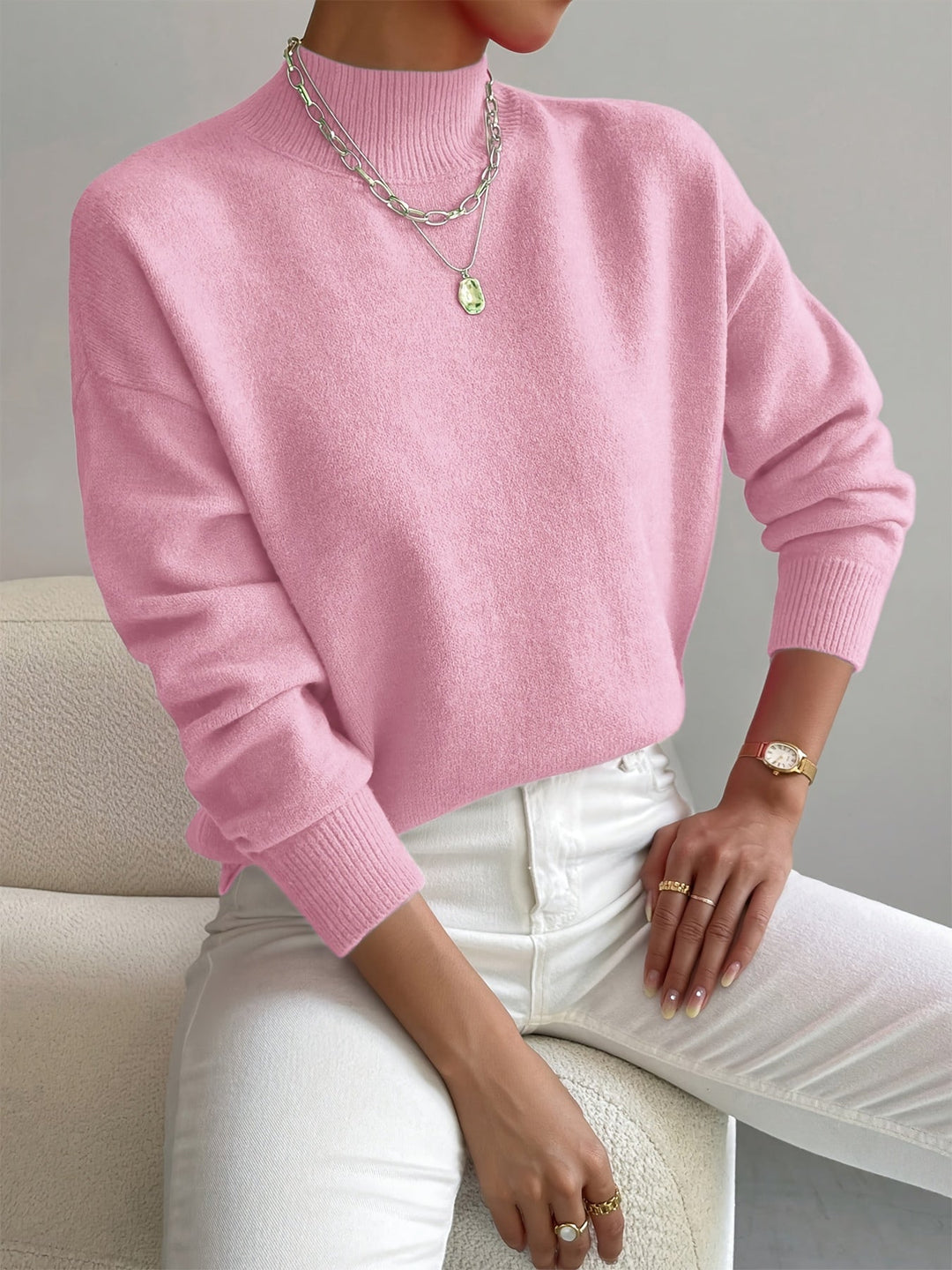 | Pull Col Montant Doux Christine
