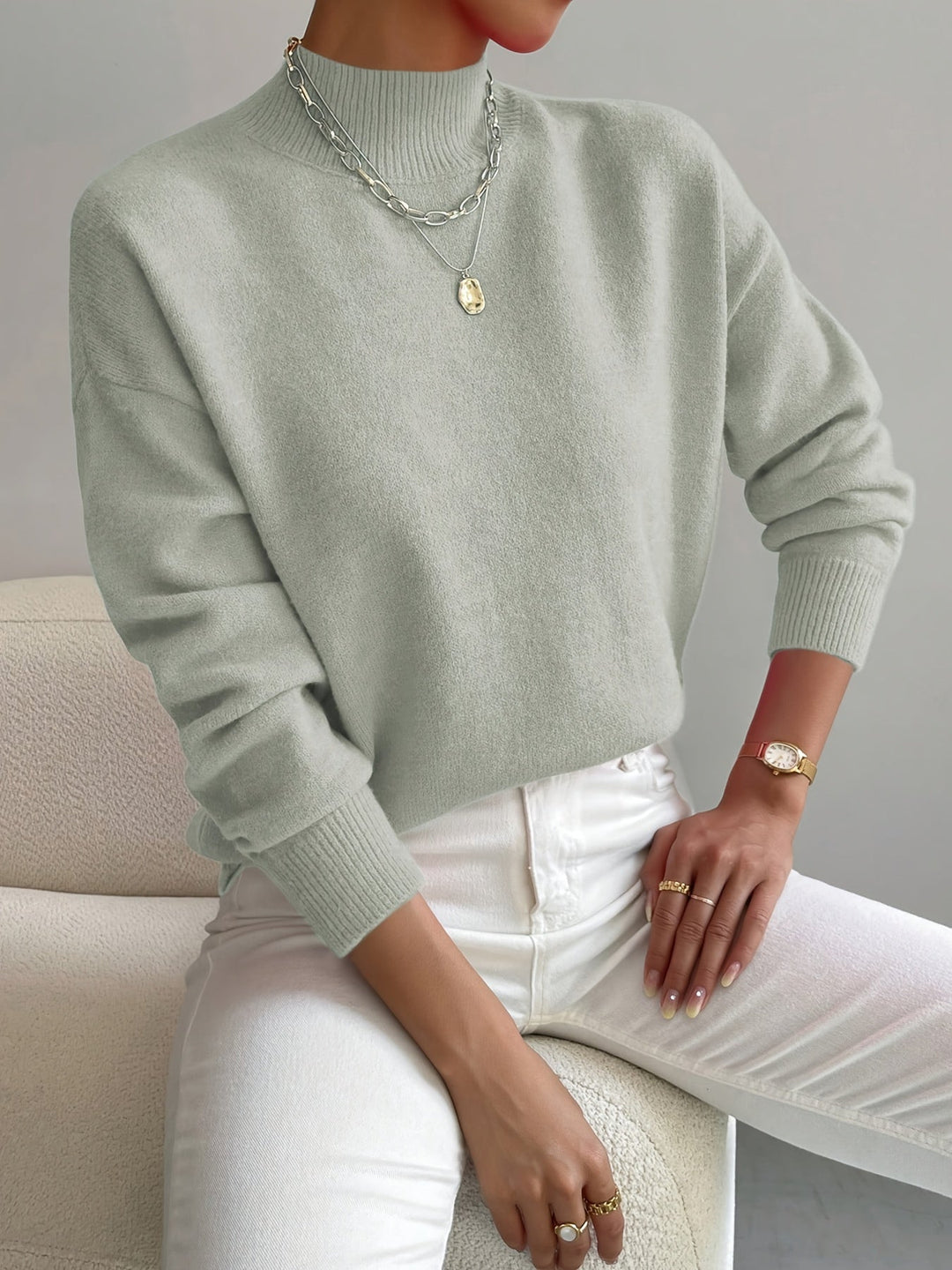 | Pull Col Montant Doux Christine