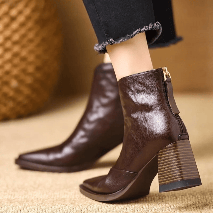 Agnès | Bottines élégantes à talon moyen